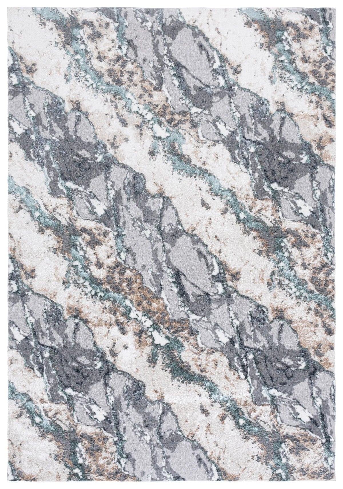 Safavieh Alenia 100 4'-0" x 6'-0" Rug in Grey / Blue
