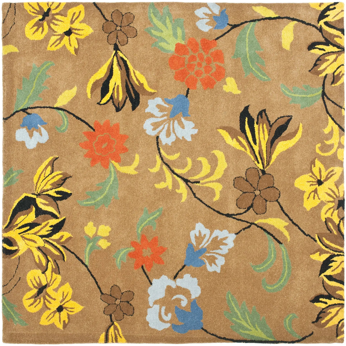 Safavieh Soho 6'-0" x 6'-0" Rug in Brown / Multi