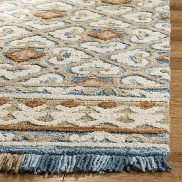 Safavieh Blossom 5'-0" x 8'-0" Rug in Ivory / Blue
