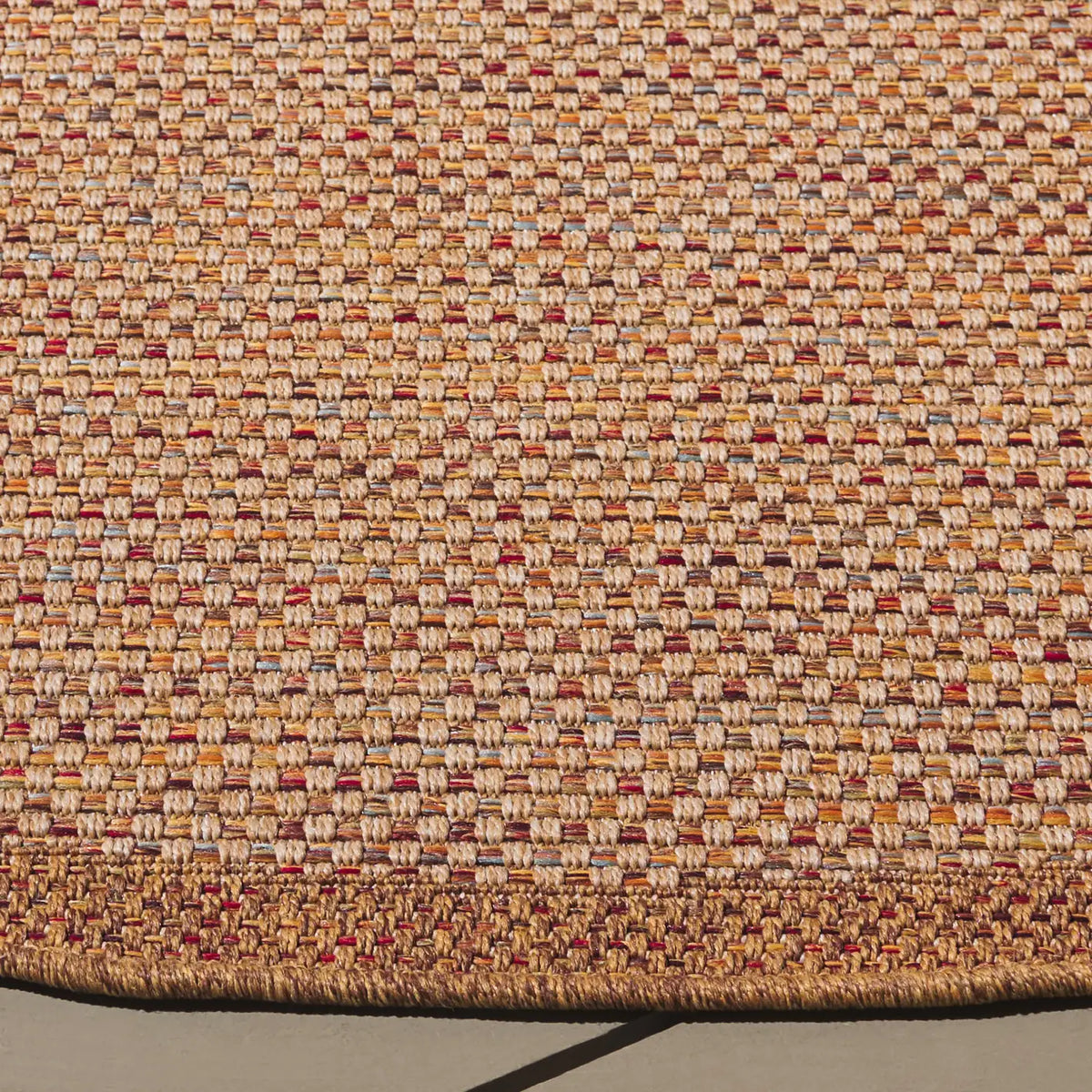 Safavieh Wicker 6'-7" x 6'-7" Rug in Natural / Brown