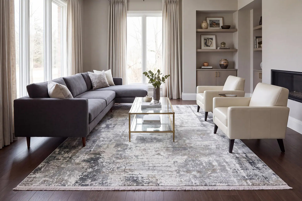 Dynamic Rugs Ruby 2160 Ivory / Grey Rugs - Room