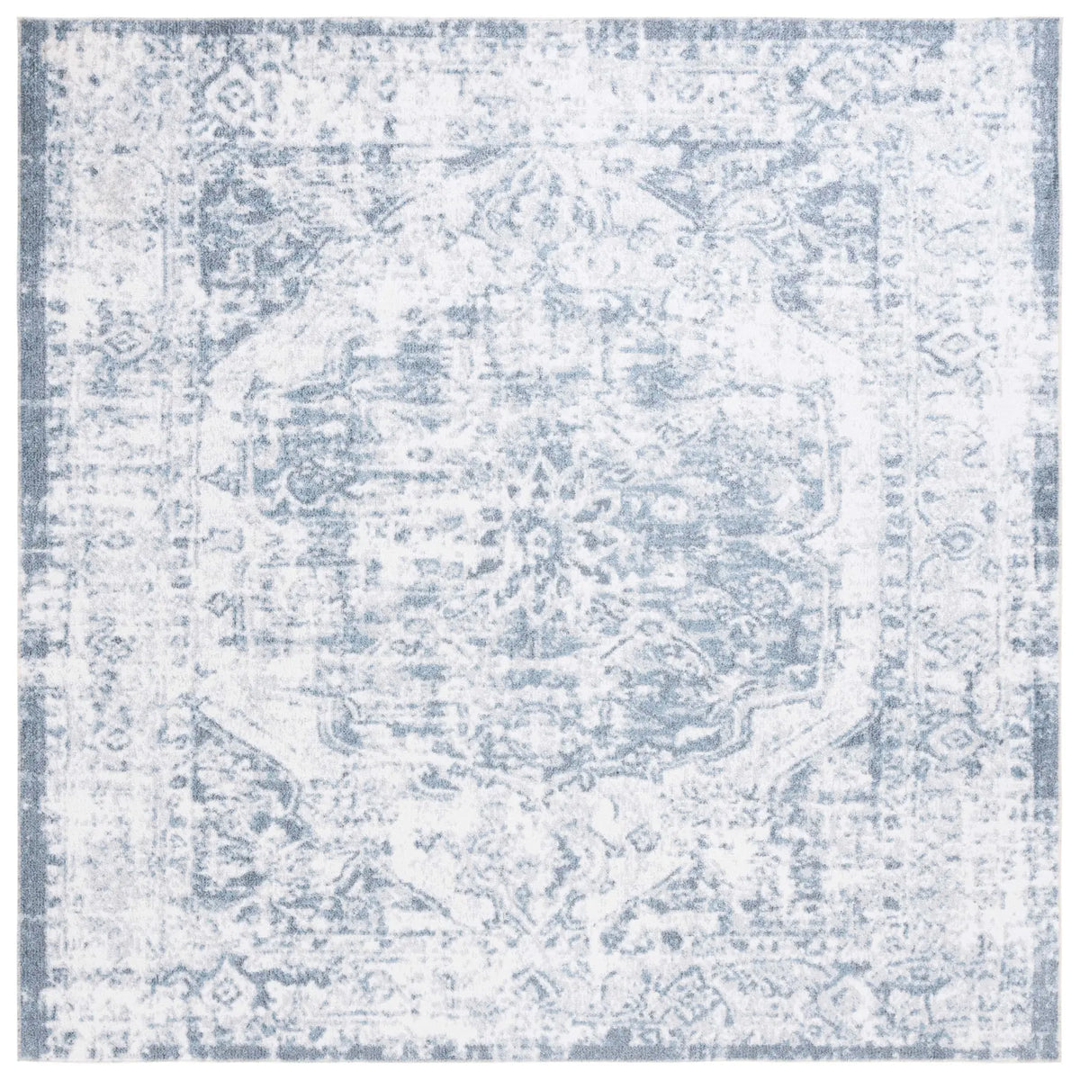 Safavieh Baltimore 6'-7" x 6'-7" Rug in Light Grey / Blue
