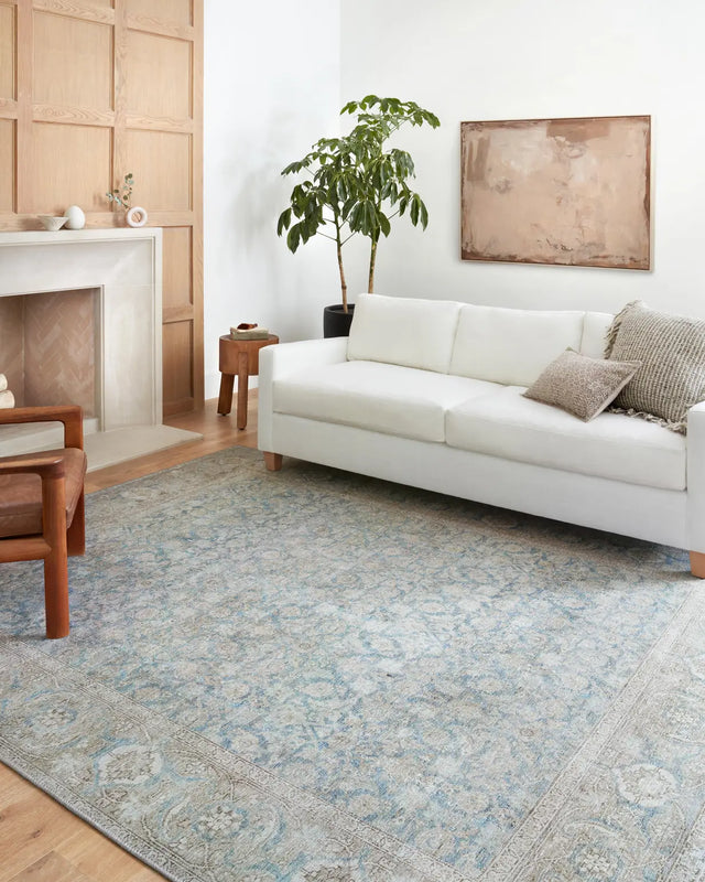 Loloi Wynter Wyn-10 Ocean/Silver Rugs - room scene 1