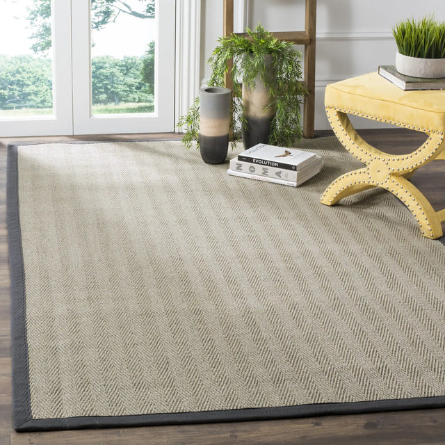 Safavieh Natural Fiber 5'-0" x 8'-0" Rug in Grey Brown / Grey
