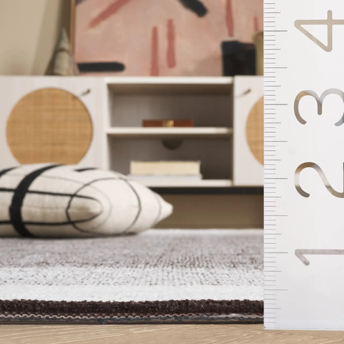 Safavieh Audrey 4'-0" x 6'-0" Rug in Dark Grey / Ivory