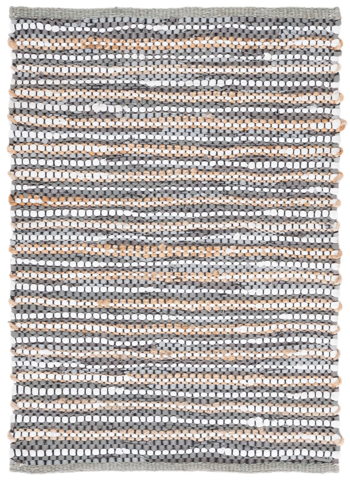 Safavieh Vintage Leather 2'-0" x 3'-0" Rug in Grey / Ivory