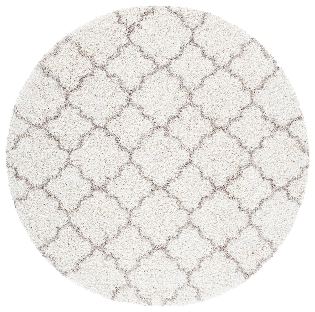 Safavieh Hudson Shag 7'-0" x 7'-0" Rug in Ivory / Beige