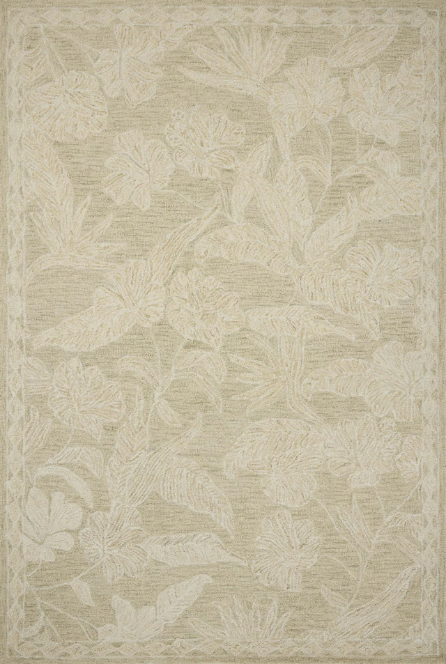 Loloi Lenore LNO-01 Sage / Natural Rug - main flat