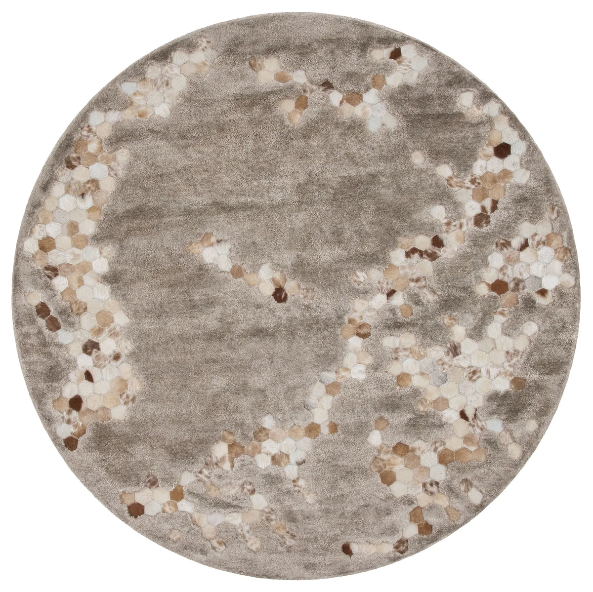 Safavieh Manhattan 6'-0" x 6'-0" Rug in Taupe