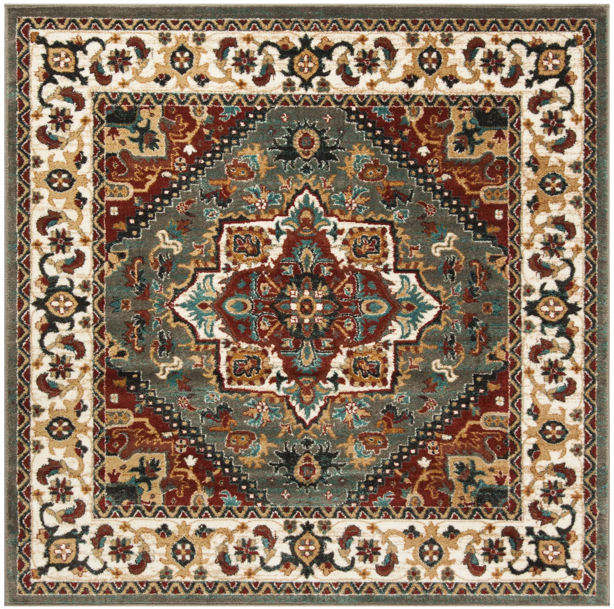 Safavieh Summit 6'-7" x 6'-7" Rug in Grey / Ivory