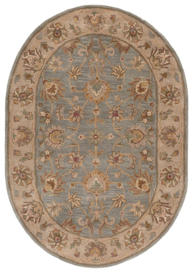 Safavieh Heritage 4'-6" x 6'-6" Rug in Blue / Beige