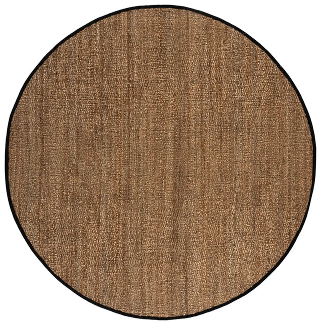 Safavieh Natural Fiber 7'-0" x 7'-0" Rug in Natural / Black