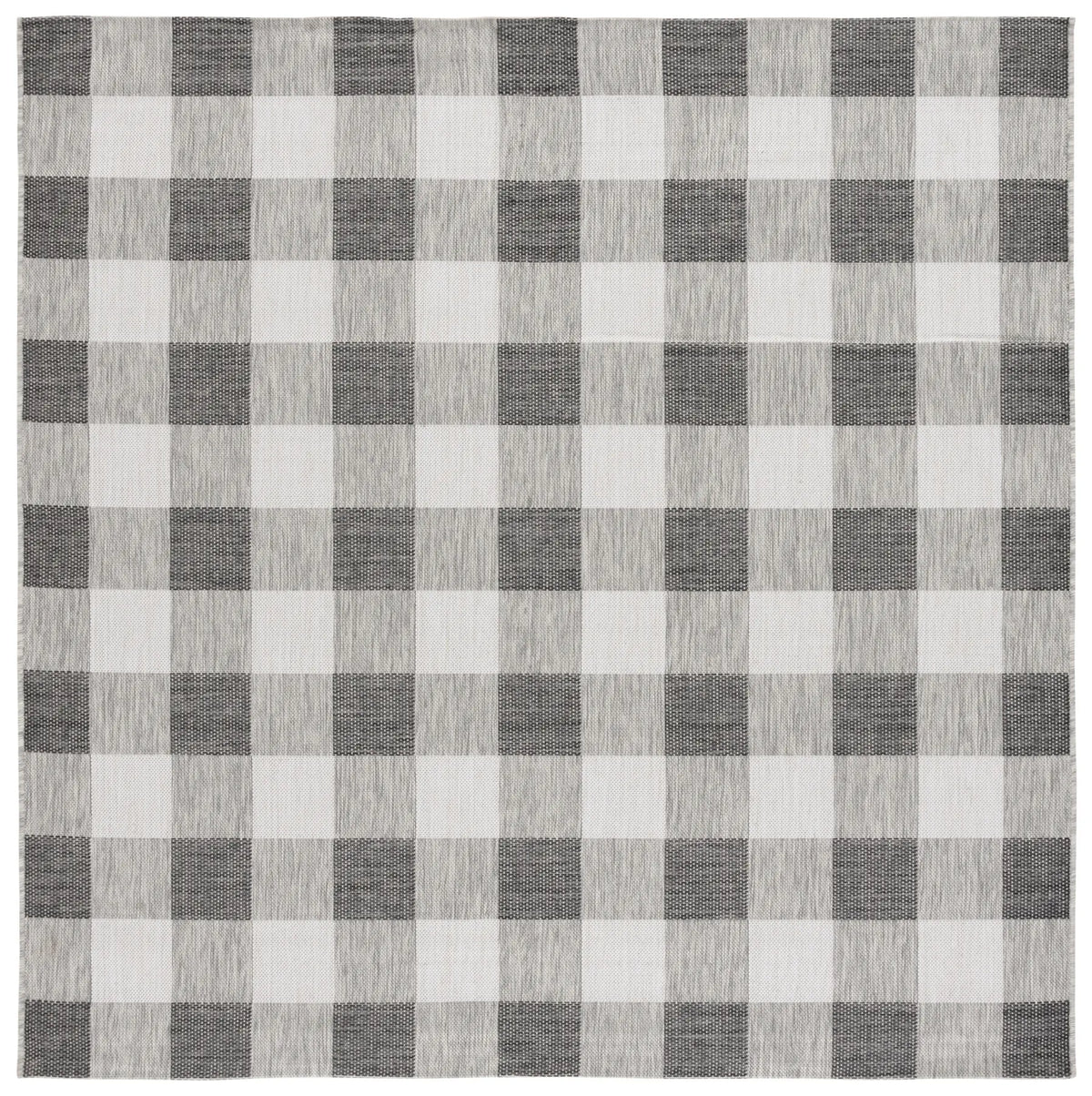 Safavieh Courtyard 6'-7" x 6'-7" Rug in Grey / Dark Grey