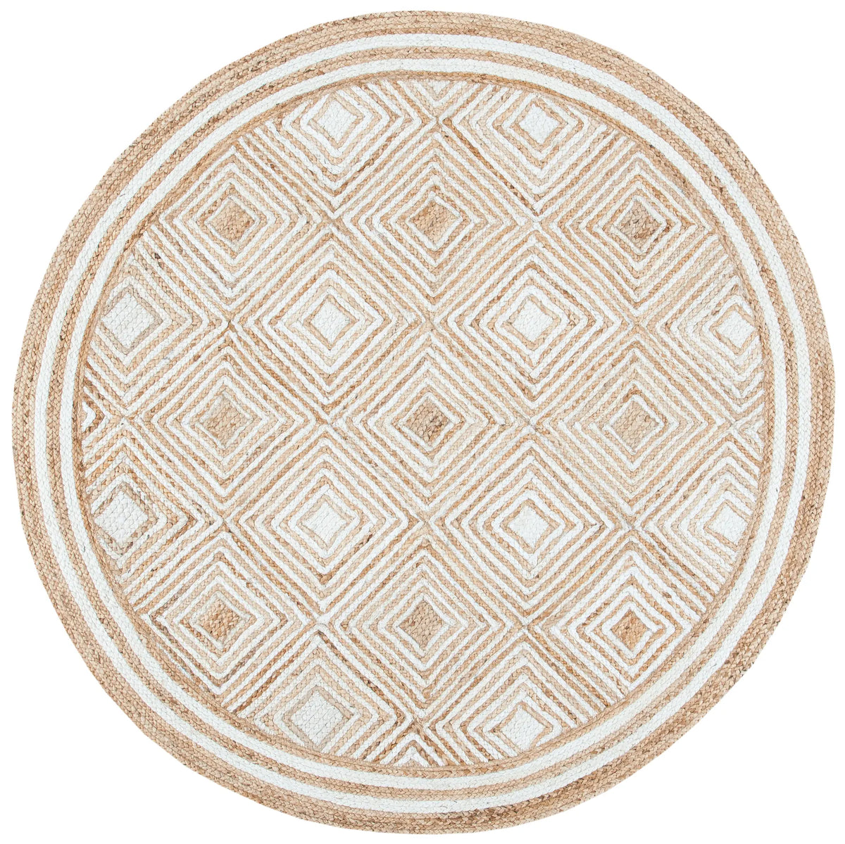 Safavieh Natural Fiber 6'-0" x 6'-0" Rug in Natural / Ivory