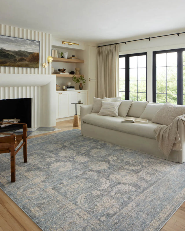 Loloi Odette Odt-03 Sky/Beige Rug - room scene 1