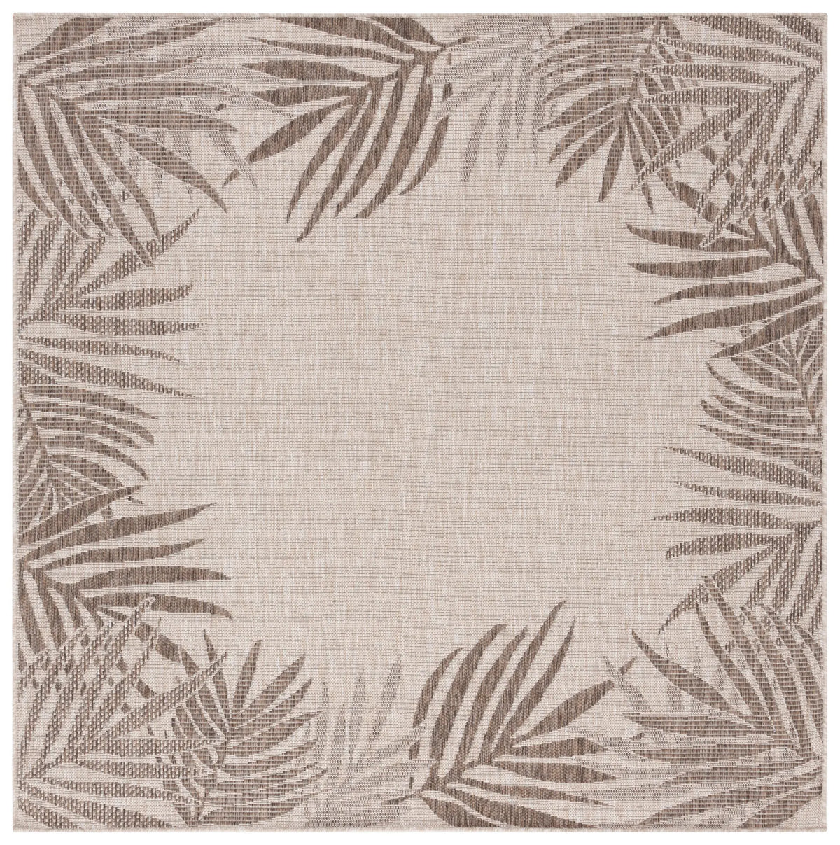Safavieh Beach House 6'-7" x 6'-7" Rug in Beige / Brown