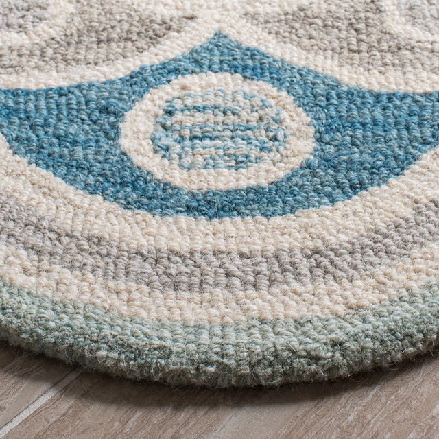 Safavieh Novelty 4'-0" x 4'-0" Rug in Grey / Blue