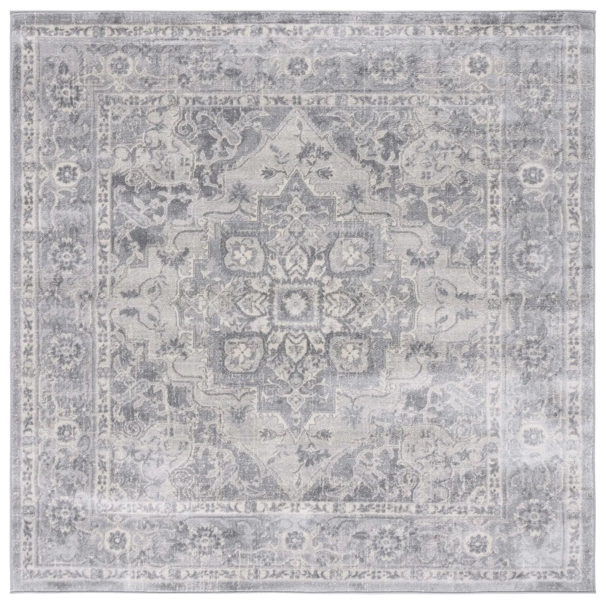 Safavieh Brentwood 6'-7" x 6'-7" Rug in Grey / Light Grey