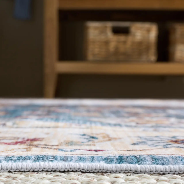 Safavieh Martha Stewart Washable 5'-0" x 7'-0" Rug in Green / Beige