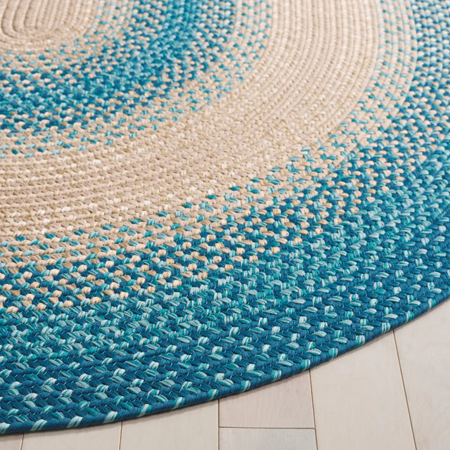 Safavieh Braided 5'-0" x 8'-0" Rug in Blue / Beige