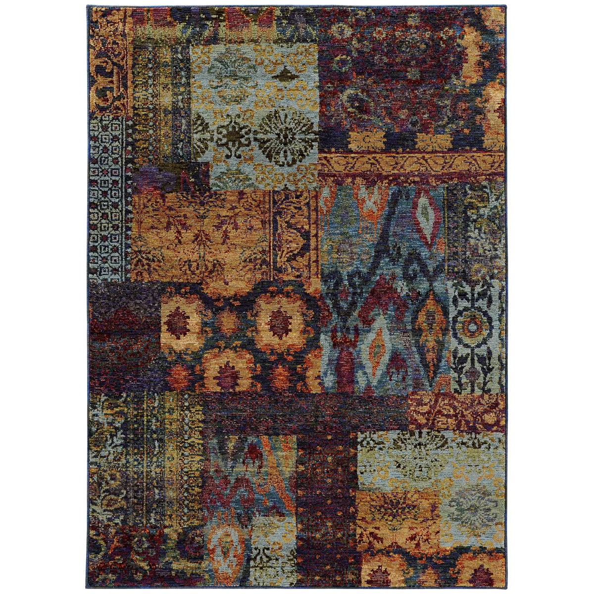 Oriental Weavers Sphinx Andorra 7137A Multi/Blue Rugs - main flat