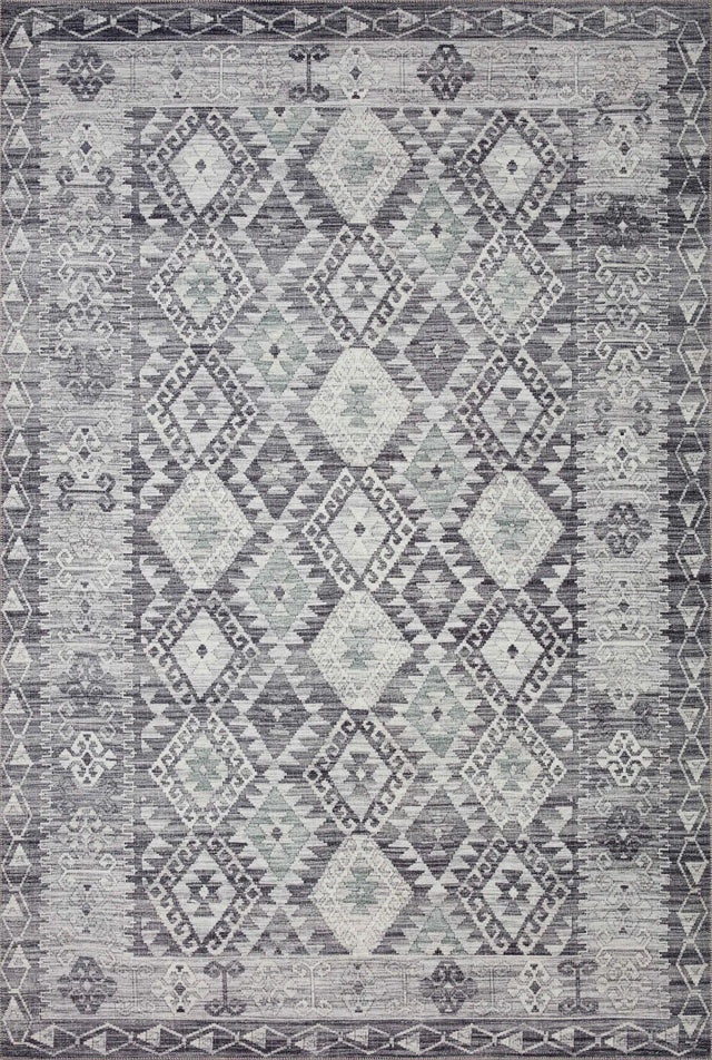 Loloi Zion Zio-03 Charcoal/Slate Rugs - main flat