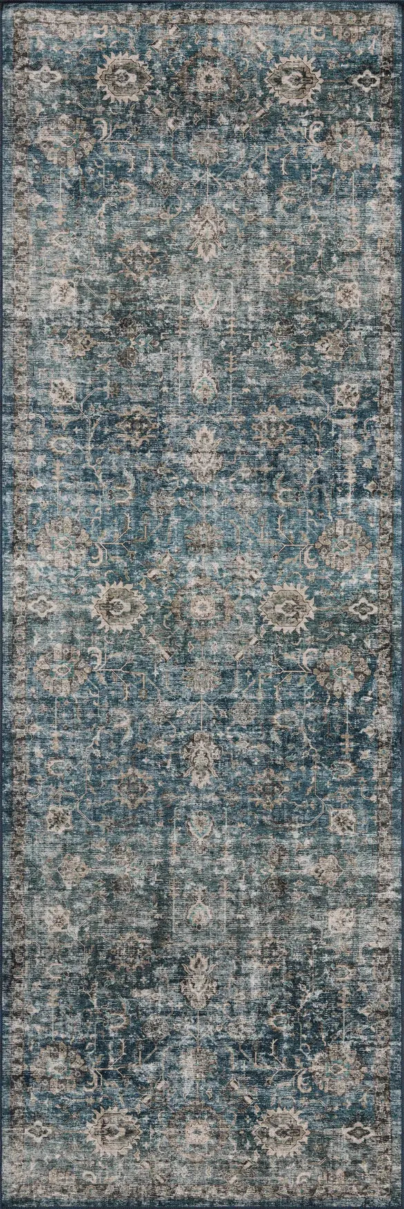 Loloi Anniston ANS-02 Lagoon / Natural Rug - runner flat