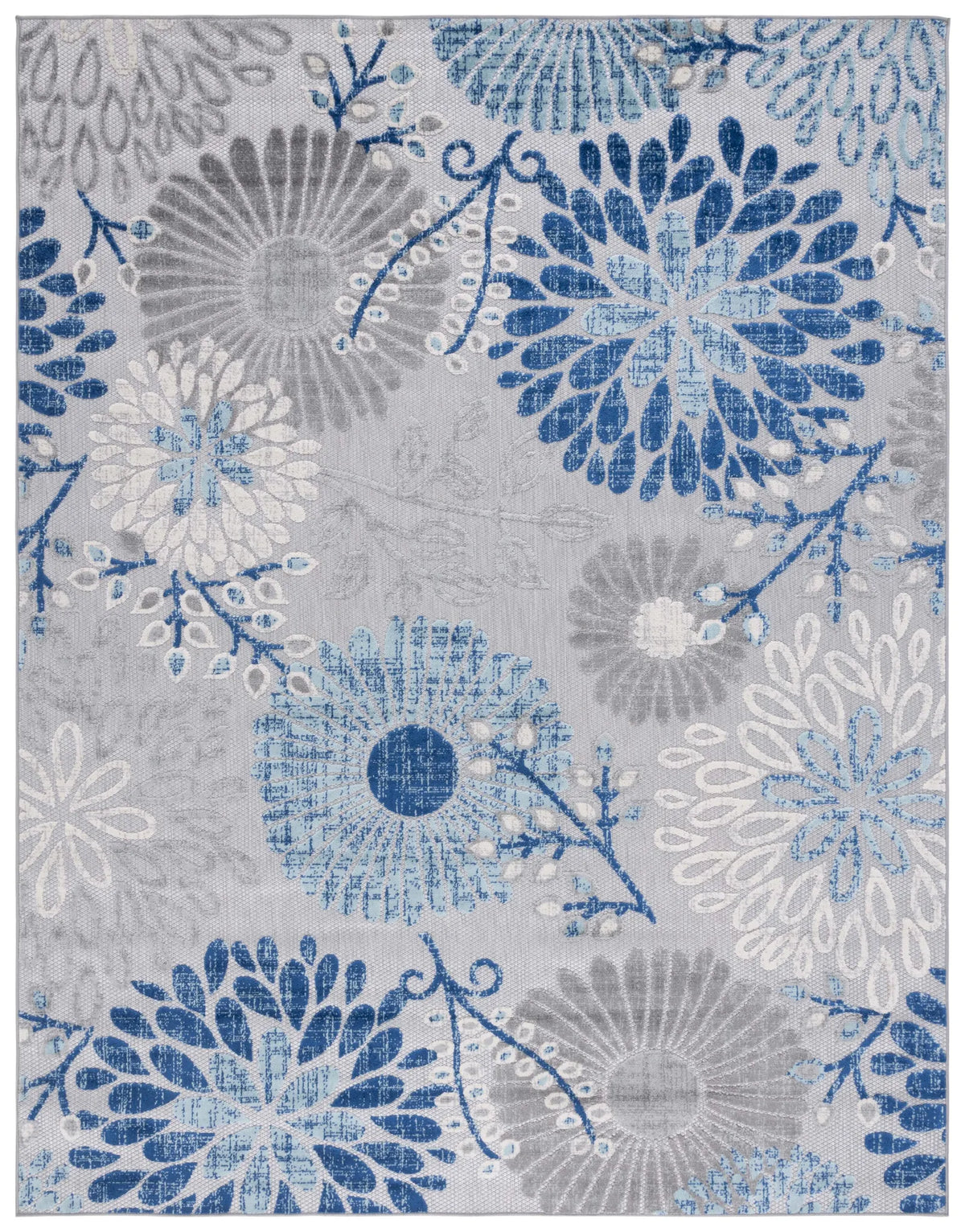 Safavieh Cabana 10'-0" x 14'-0" Rug in Grey / Blue