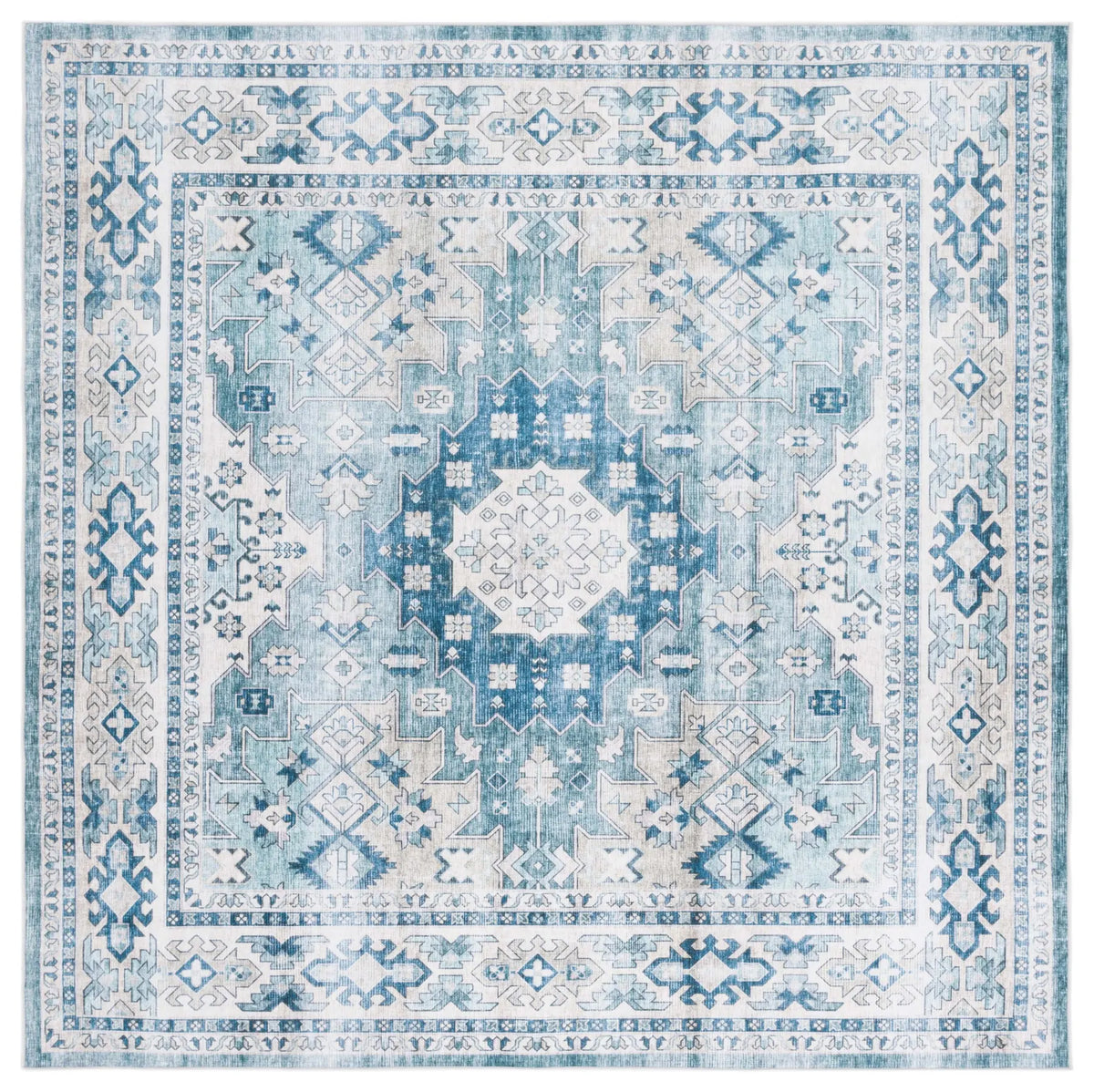 Safavieh Arizona 6'-0" x 6'-0" Rug in Sage / Aqua