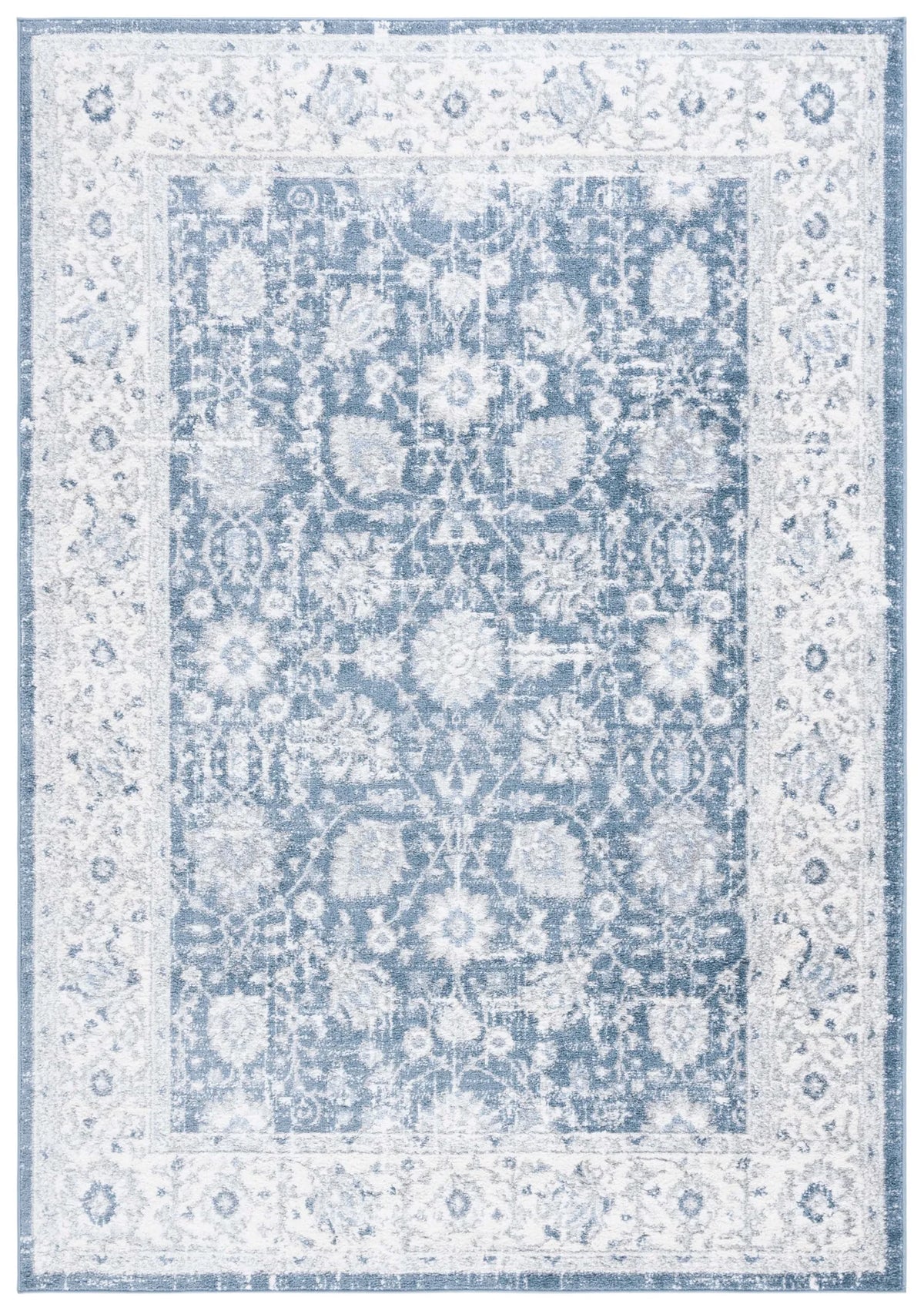 Safavieh Layla 4'-5" x 6'-5" Rug in Blue / Ivory Grey