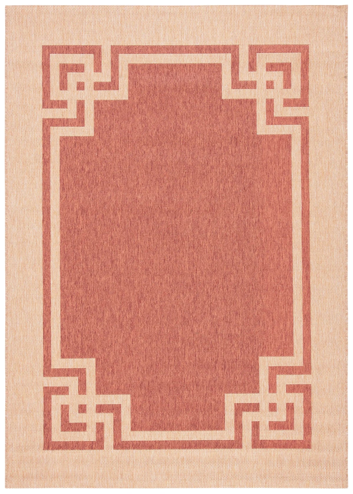 Safavieh Martha Stewart 5'-3" x 7'-7" Rug in Terracotta / Beige