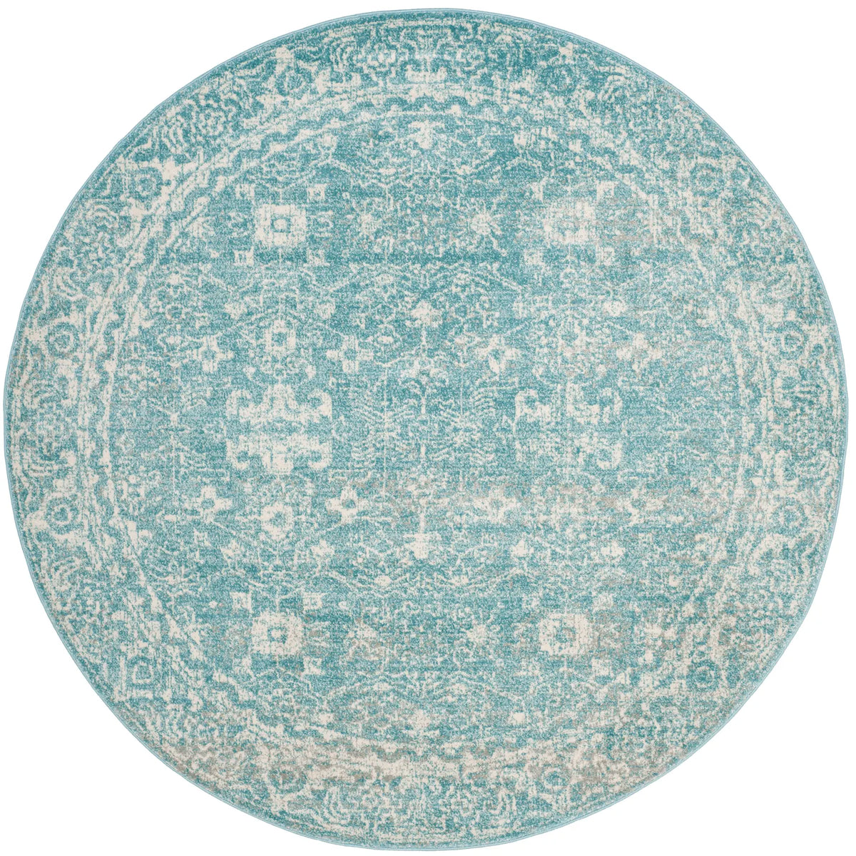 Safavieh Evoke 5'-3" x 5'-3" Rug in Light Blue / Ivory