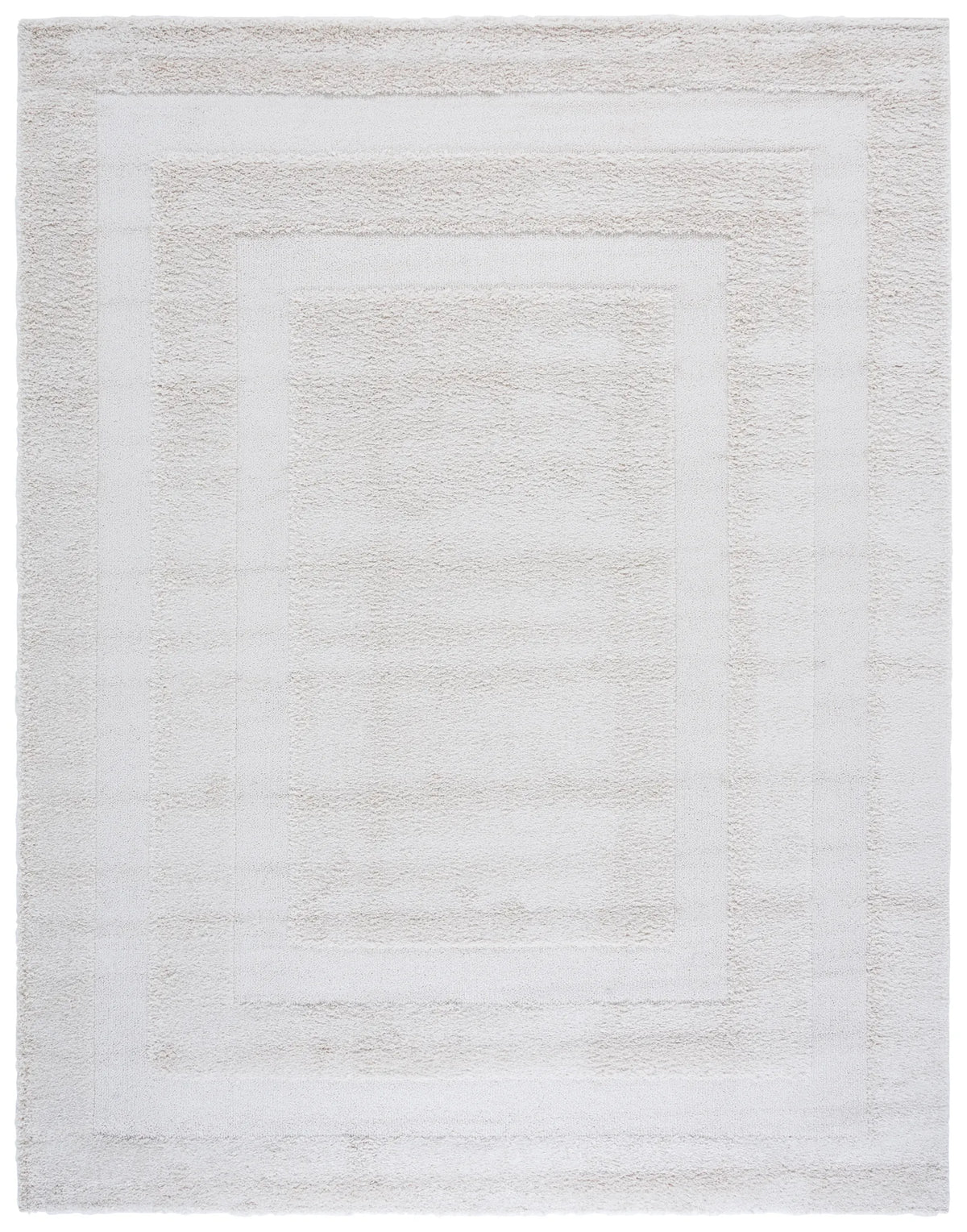 Safavieh Florida Shag 9'-6" x 13'-0" Rug in Creme / Creme