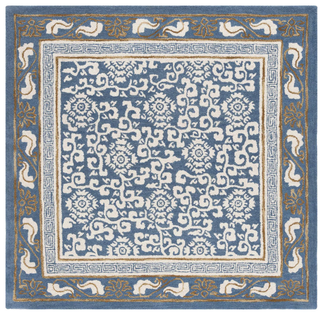Safavieh Antiquity 6'-0" x 6'-0" Rug in Blue / Ivory