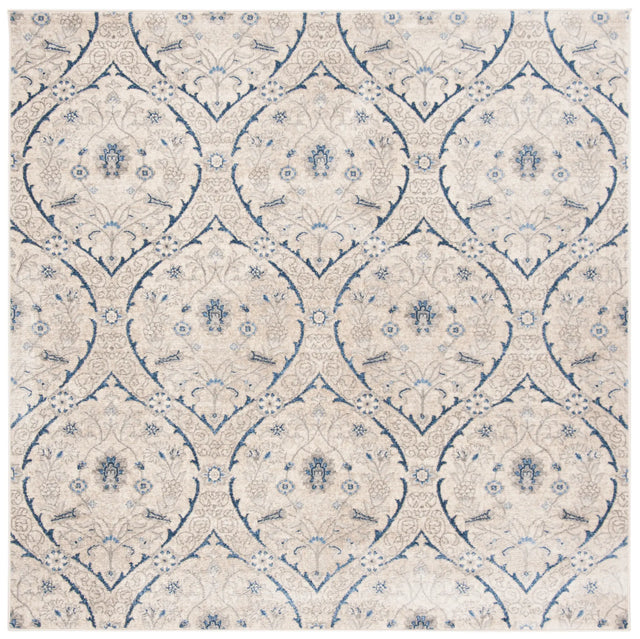 Safavieh Brentwood 6'-7" x 6'-7" Rug in Light Grey / Blue