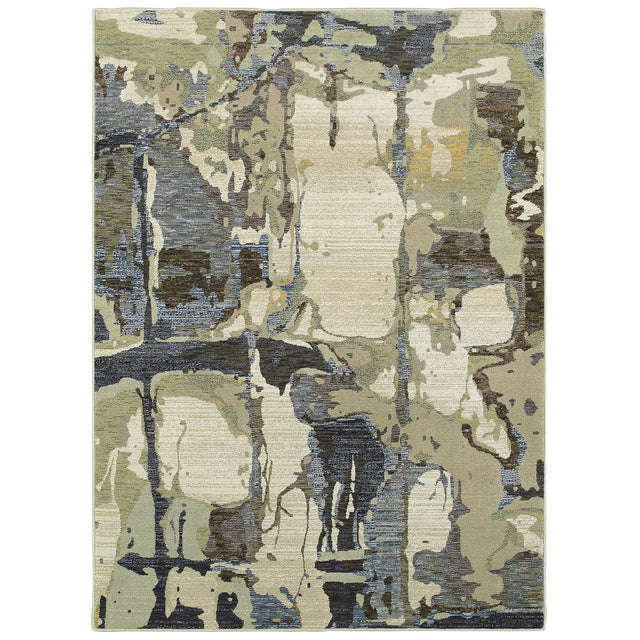 Oriental Weavers Sphinx Evolution 8027A Blue/Grey Rugs - main flat
