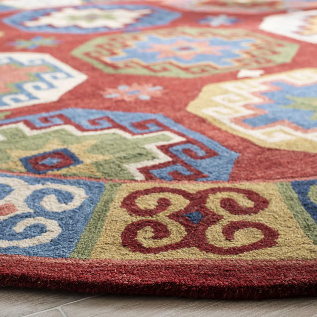 Safavieh Aspen 7'-0" x 7'-0" Rug in Red / Blue