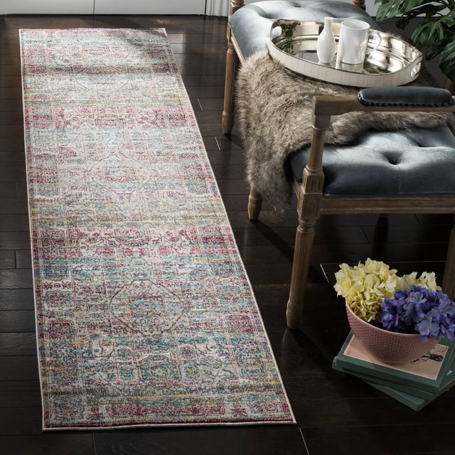 Safavieh Aria 2'-0" x 8'-0" Rug in Red / Creme