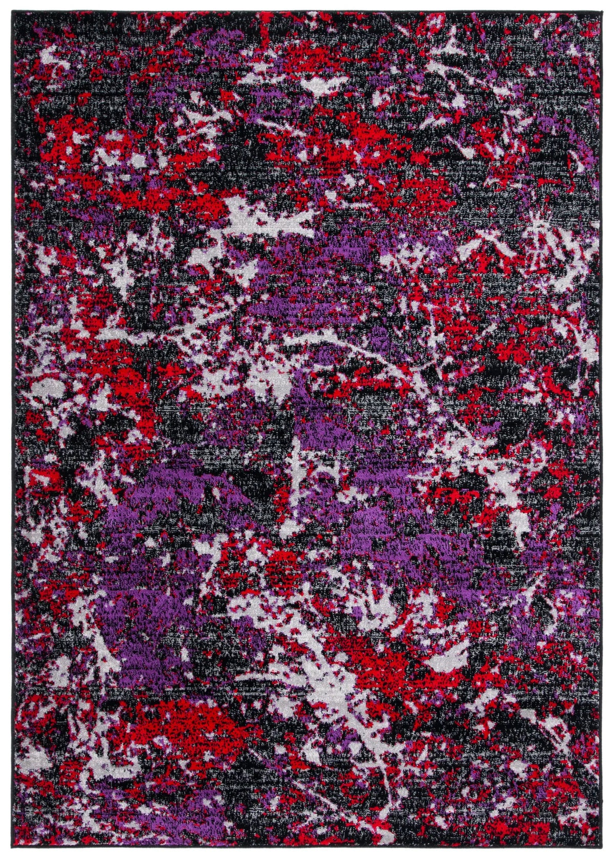 Safavieh Skyler 4'-0" x 6'-0" Rug in Black / Purple