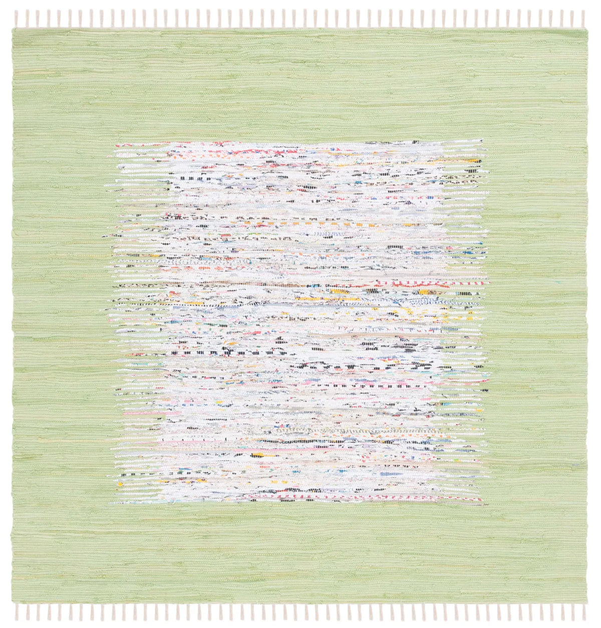 Safavieh Montauk 6'-0" x 6'-0" Rug in Ivory / Sea Green
