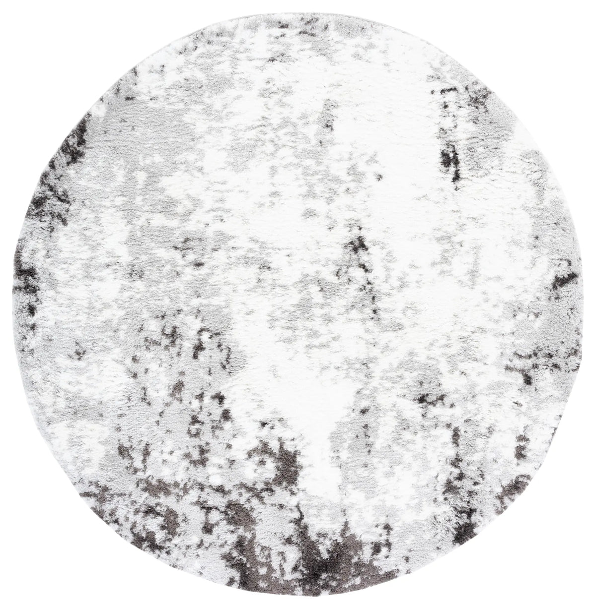 Safavieh Berber Shag 7'-0" x 7'-0" Rug in Grey / Dark Grey