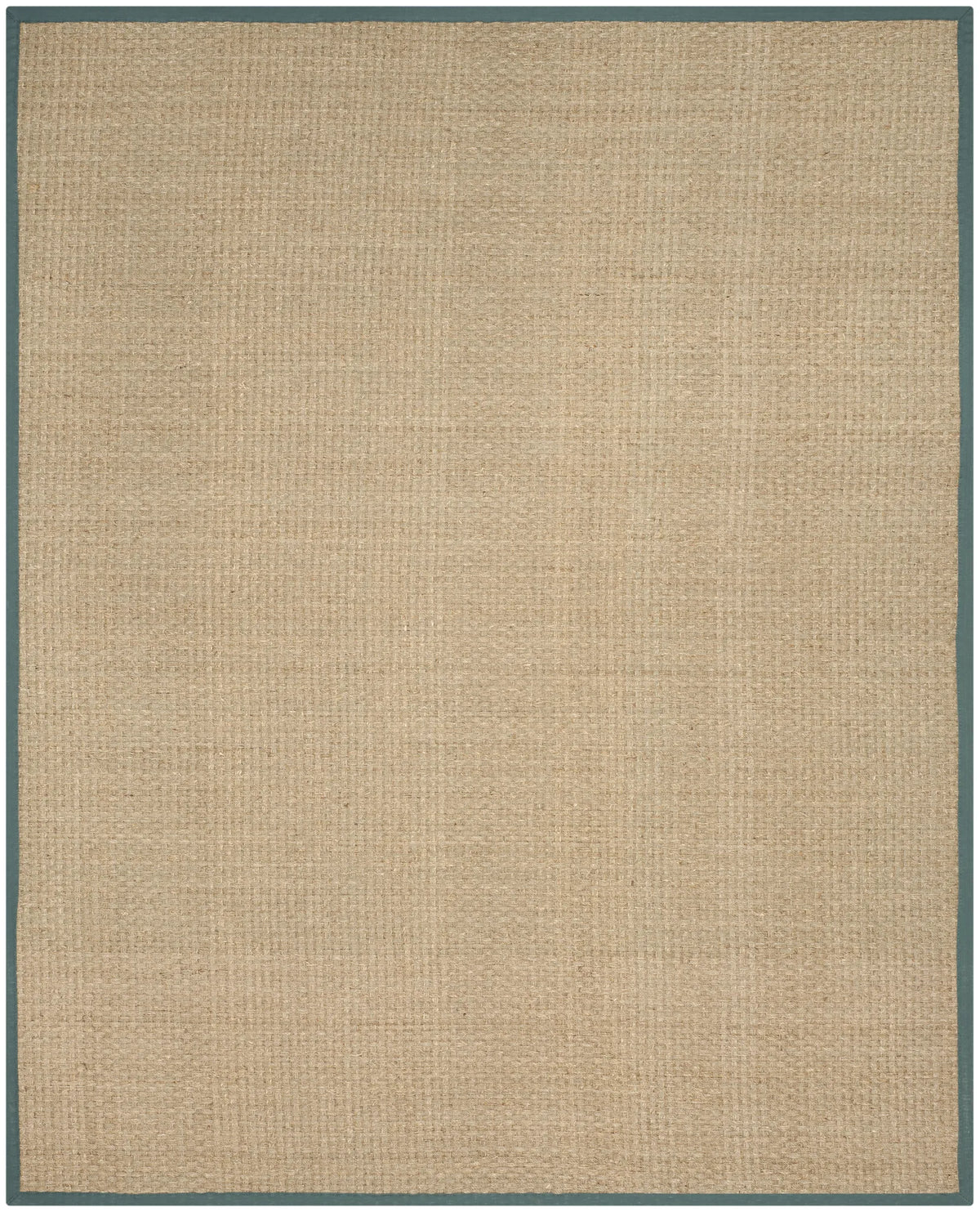Safavieh Natural Fiber 10'-0" x 14'-0" Rug in Natural / Dusty Teal Blue