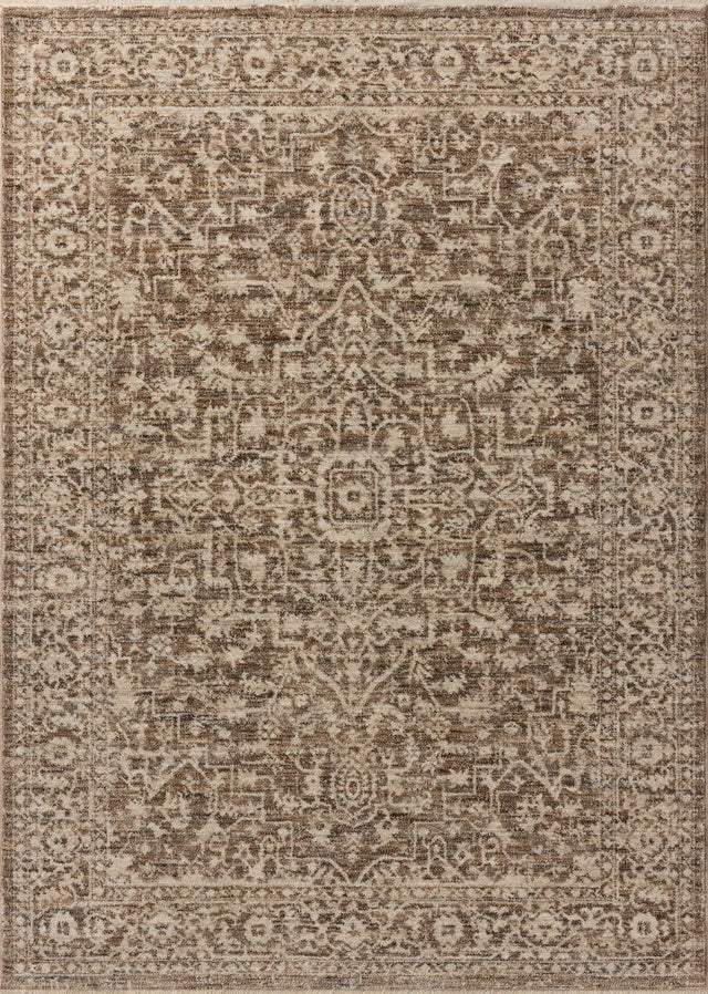 Loloi Newman NEW-02 Dark Taupe / Natural Rug - main flat