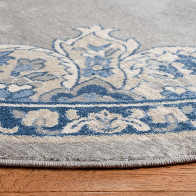 Safavieh Brentwood 5'-0" x 5'-0" Rug in Light Grey / Blue