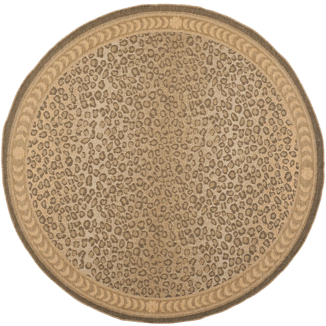 Safavieh Courtyard 7'-10" x 7'-10" Rug in Natural / Gold