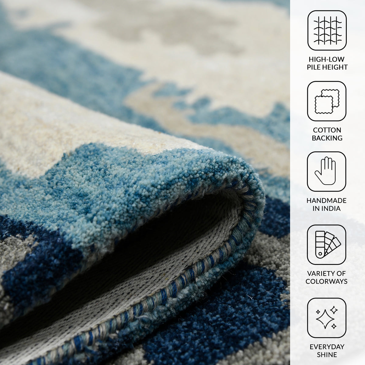 Amer Abstract ABS-4 Blue area rug - infographic view
