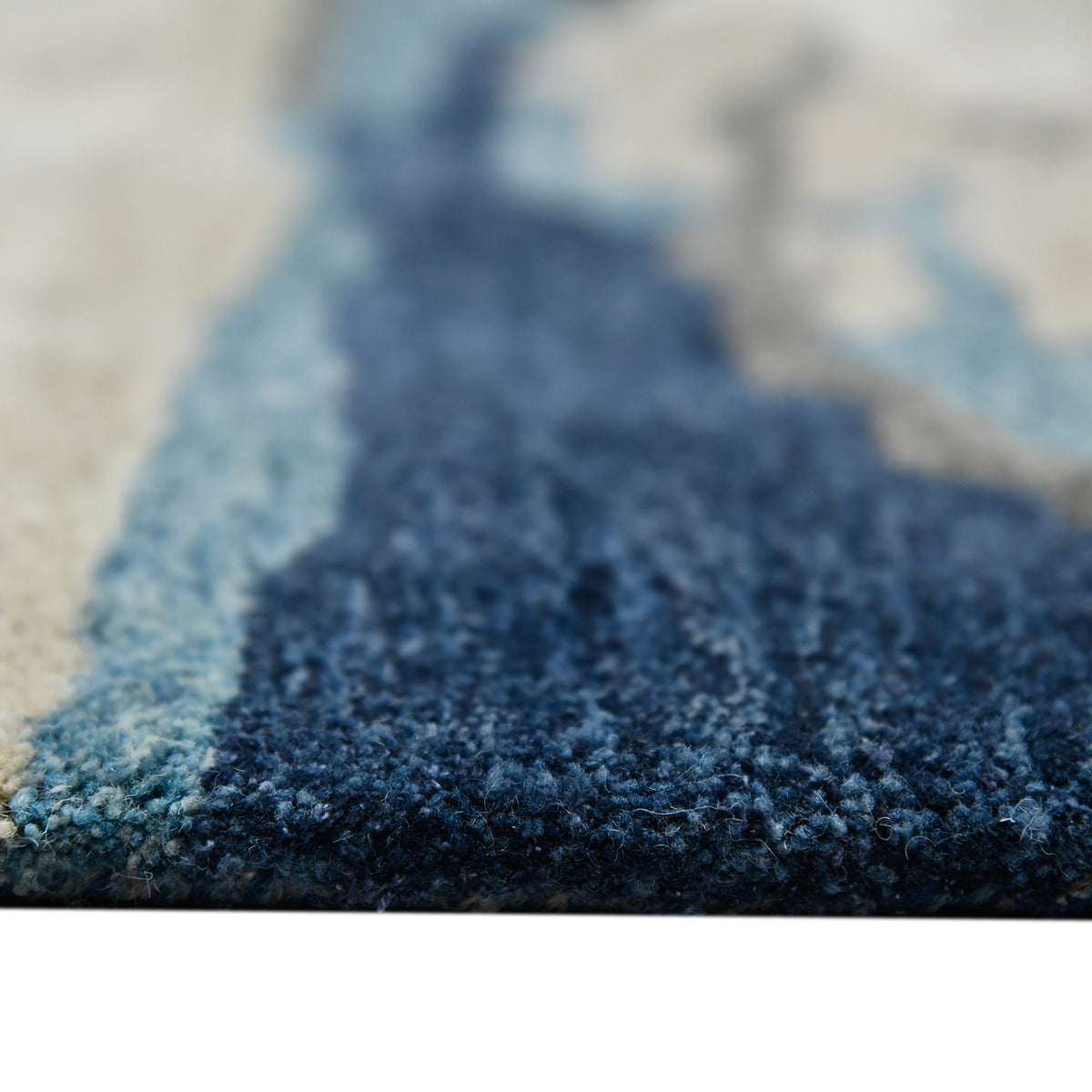 Amer Abstract ABS-4 Blue area rug - profile view