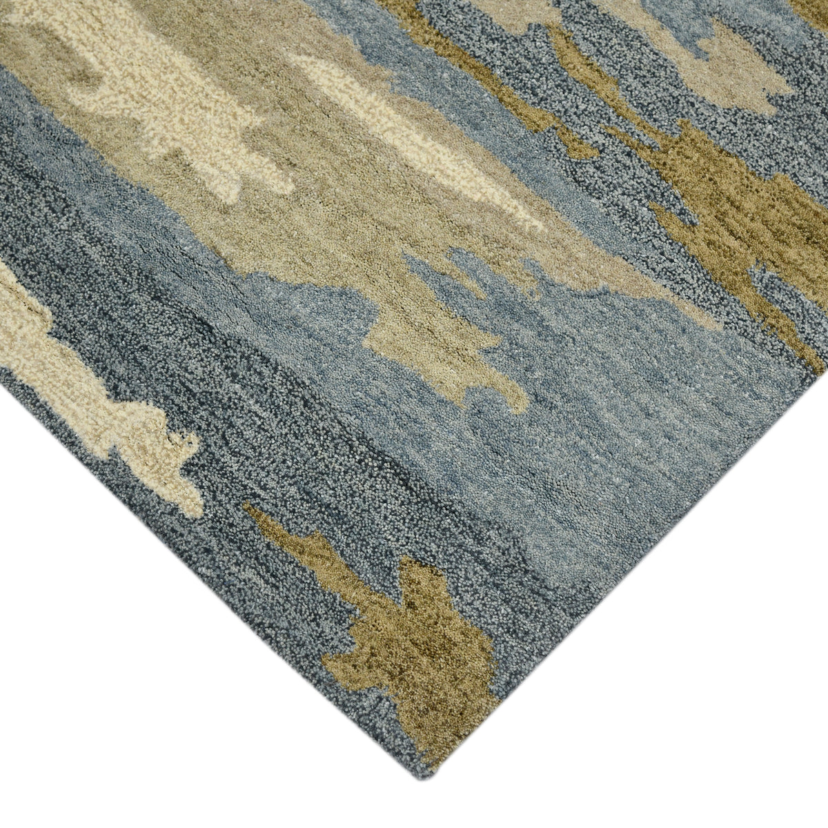 Amer Abstract ABS-5 Water Blue area rug - corner view