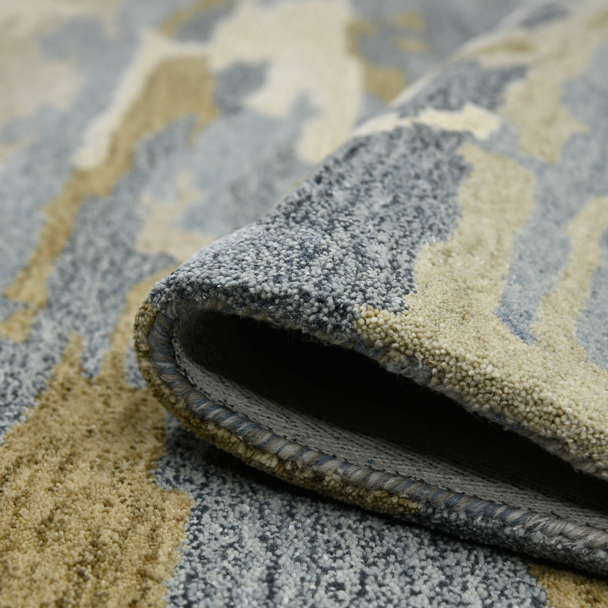 Amer Abstract ABS-5 Water Blue area rug - rolled view