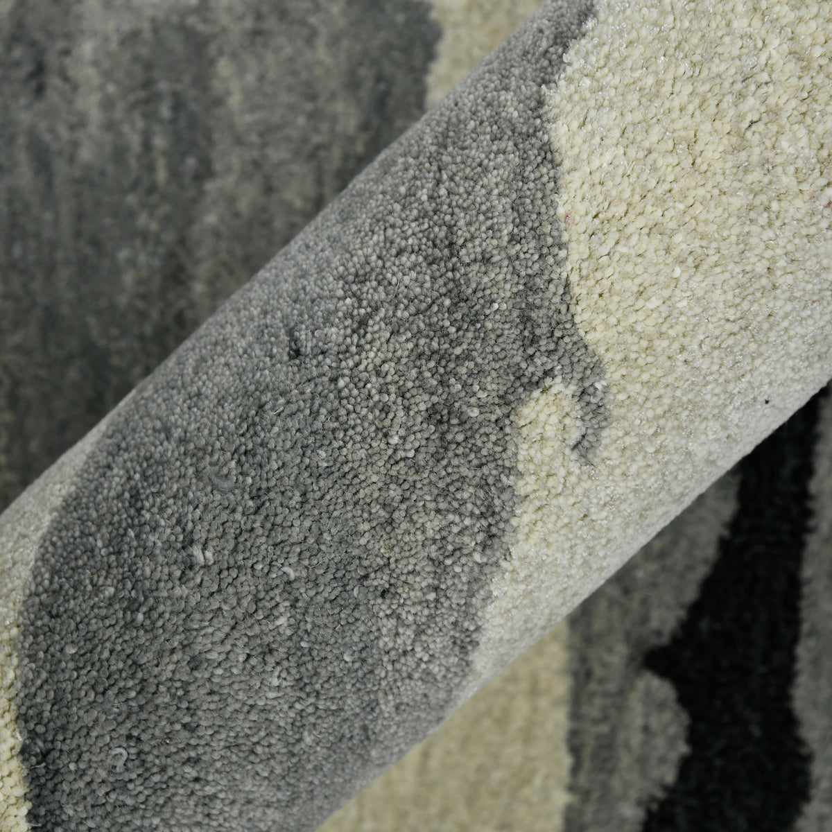 Amer Abstract ABS-6 Dark Gray area rug - color swatch view